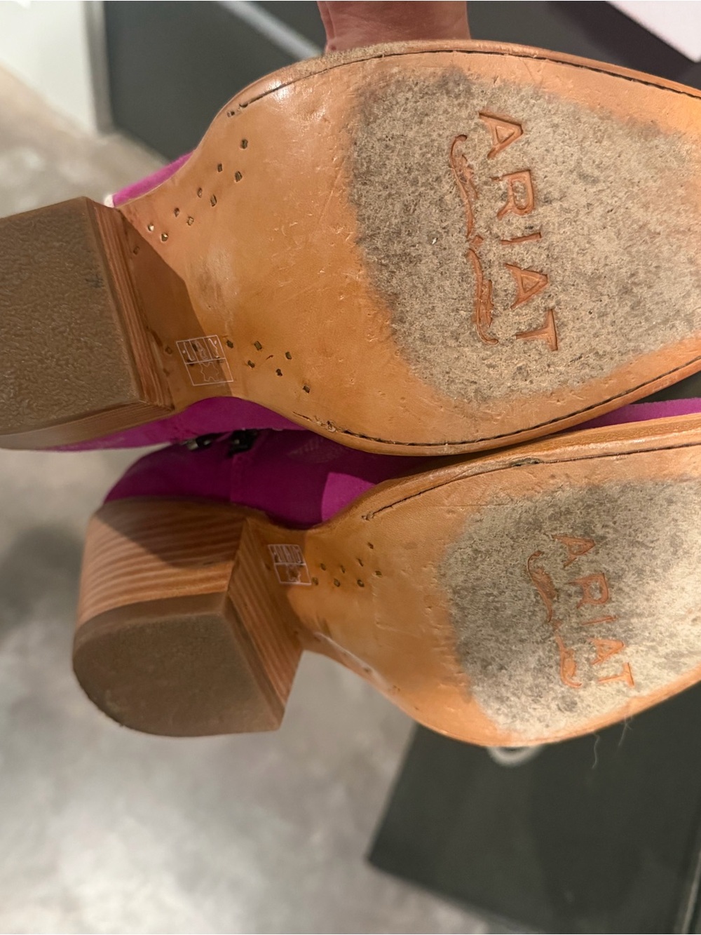 Ariat Casanova - Magenta Suede - Picture 3 of 4